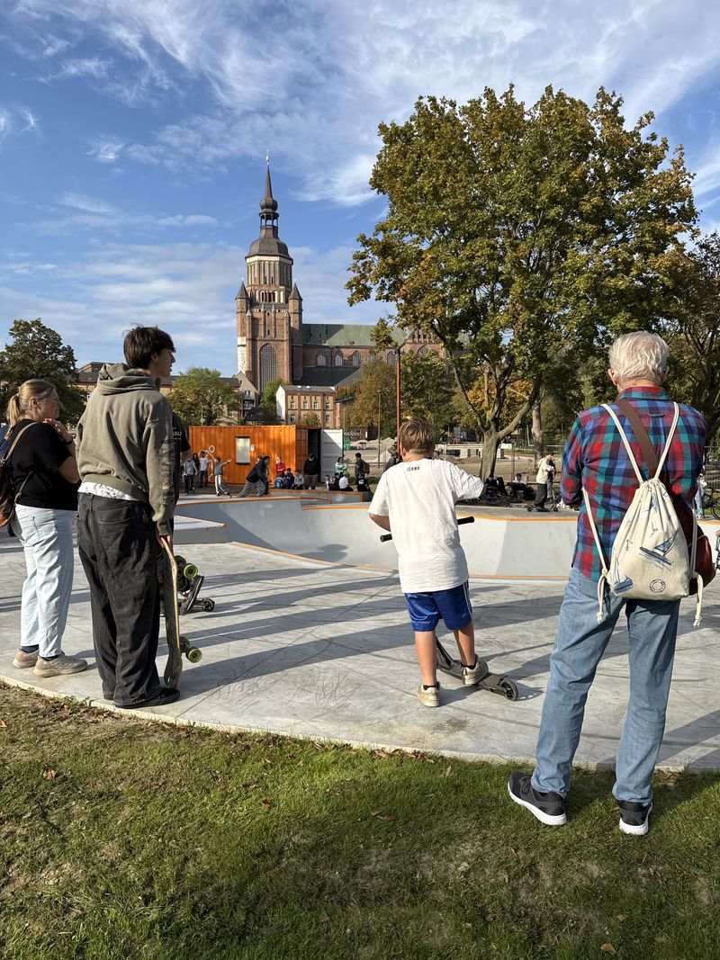 Skaten mit Ausblick - Blickachsen auf der Schützenbastion