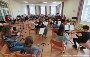 Das Streichorchester in großer Besetzung beim Workshop