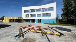 Das ist sie, die nagelneue Grundschule 'Hermann Burmeister', erbaut von ca. 100 Handwerkern und Spezialfirmen