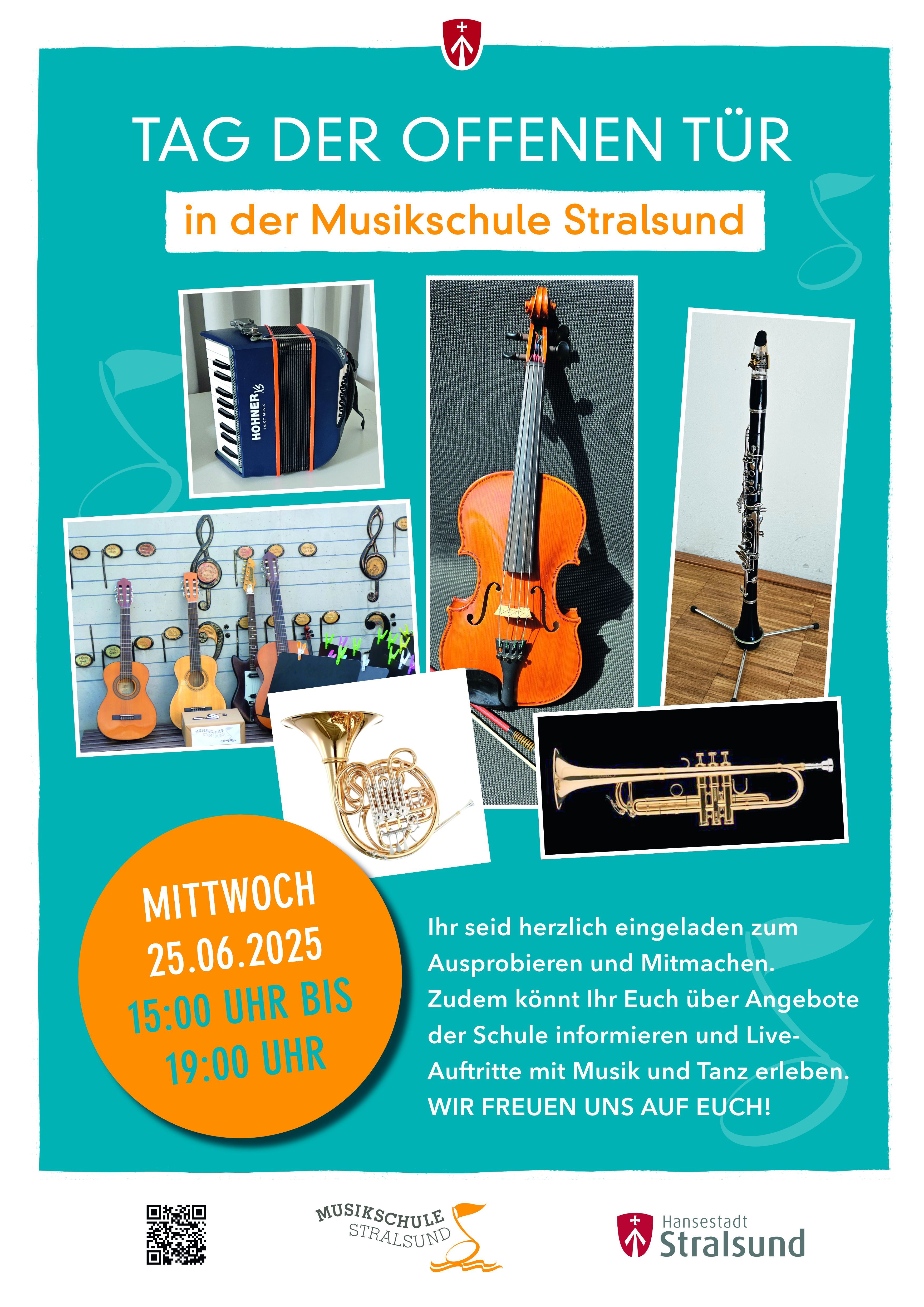 Plakat_Tag der offenen Tür_Musikschule_Stralsund